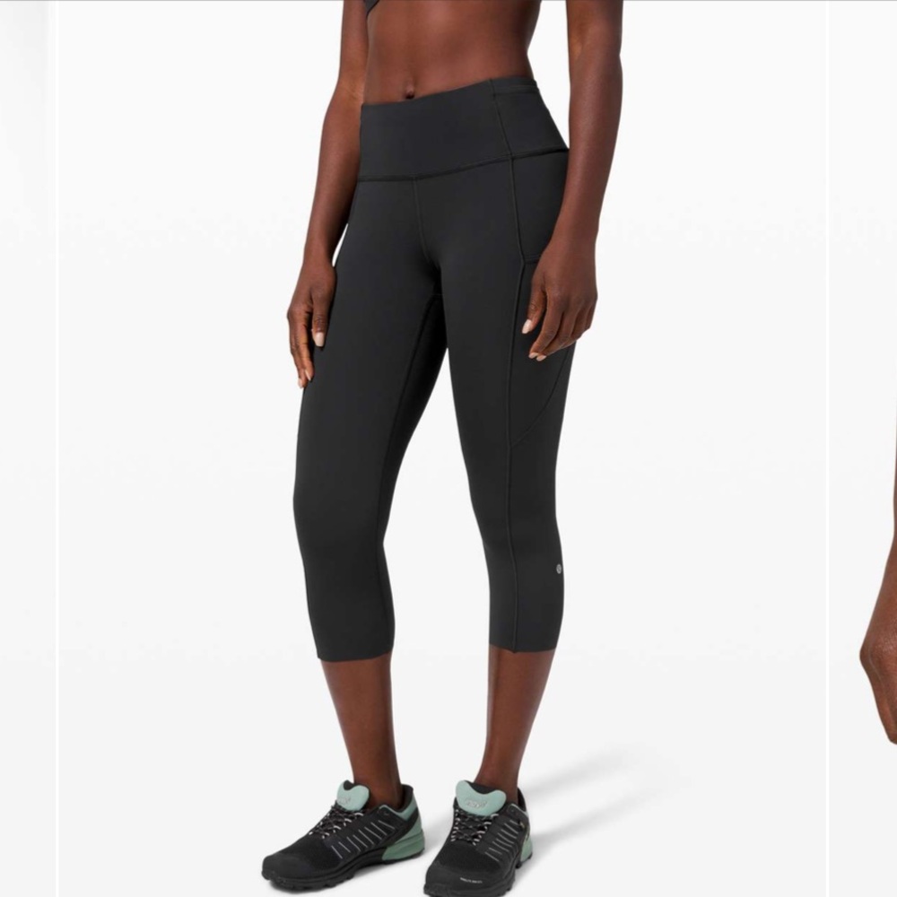 Lululemon Fast and Free Crop Leggings Black Size 4